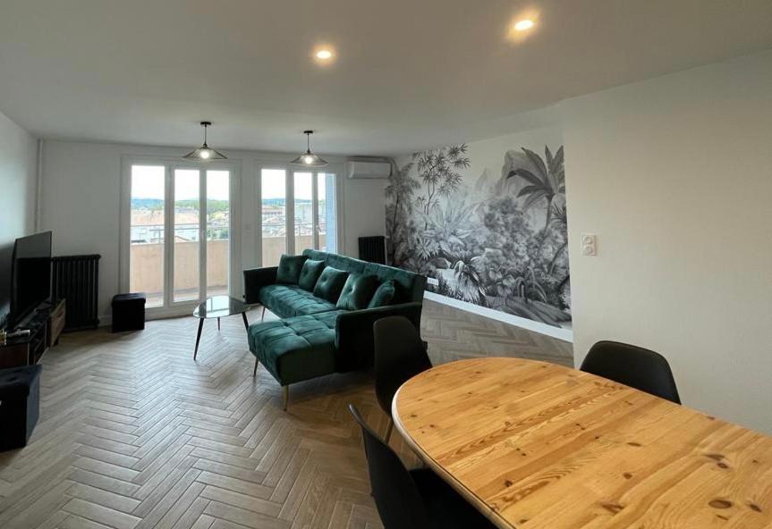 Appartement cosy avec vue imprenable sur la cité Carcassonne Esterno foto